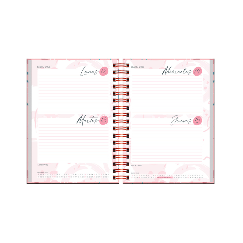 AGENDA WOMAN MEMORY ANILLADA