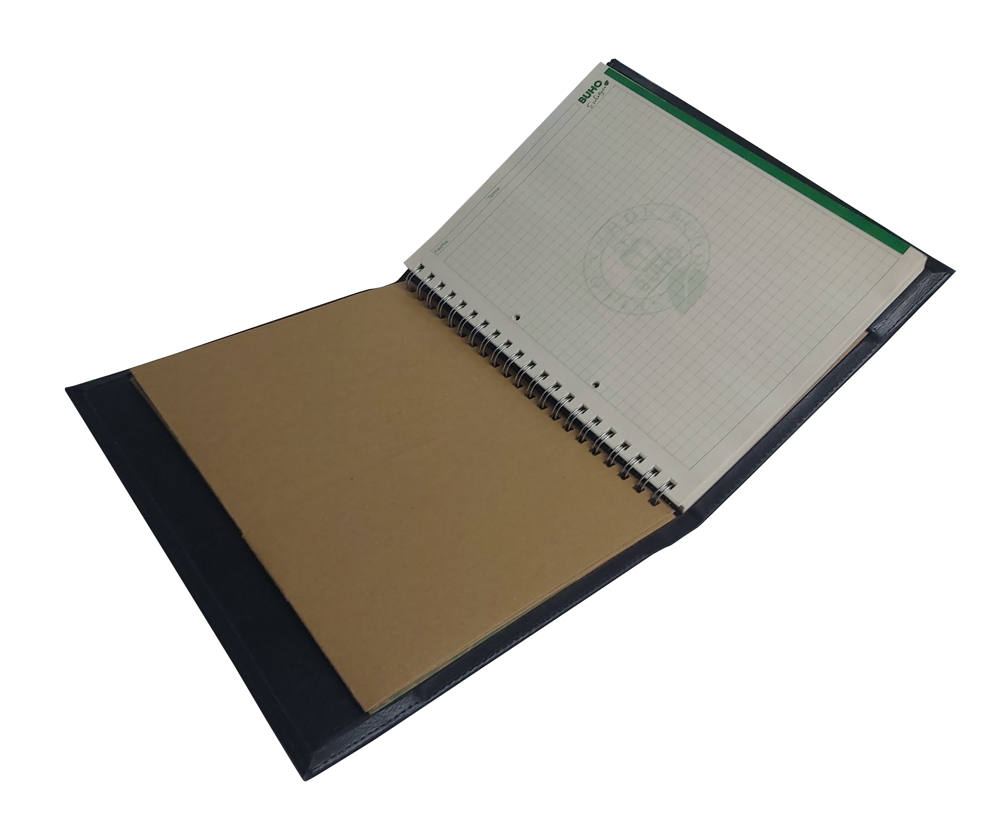 CARPETA PORTA CUADERNO SIMIL CUERO 3203-M BUHO