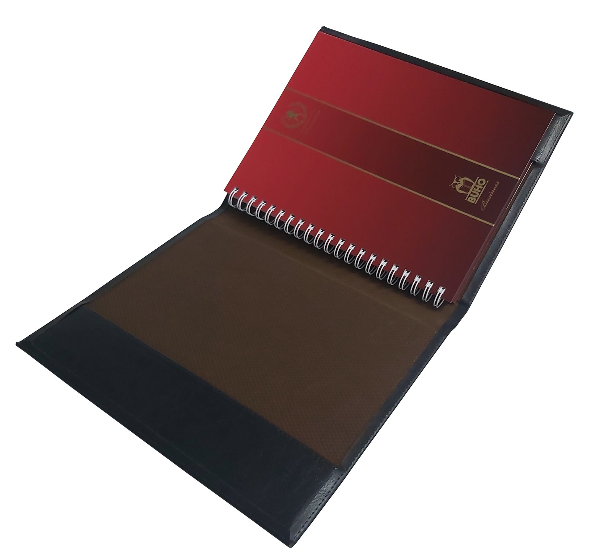CARPETA PORTA CUADERNO SIMIL CUERO 3203-M BUHO