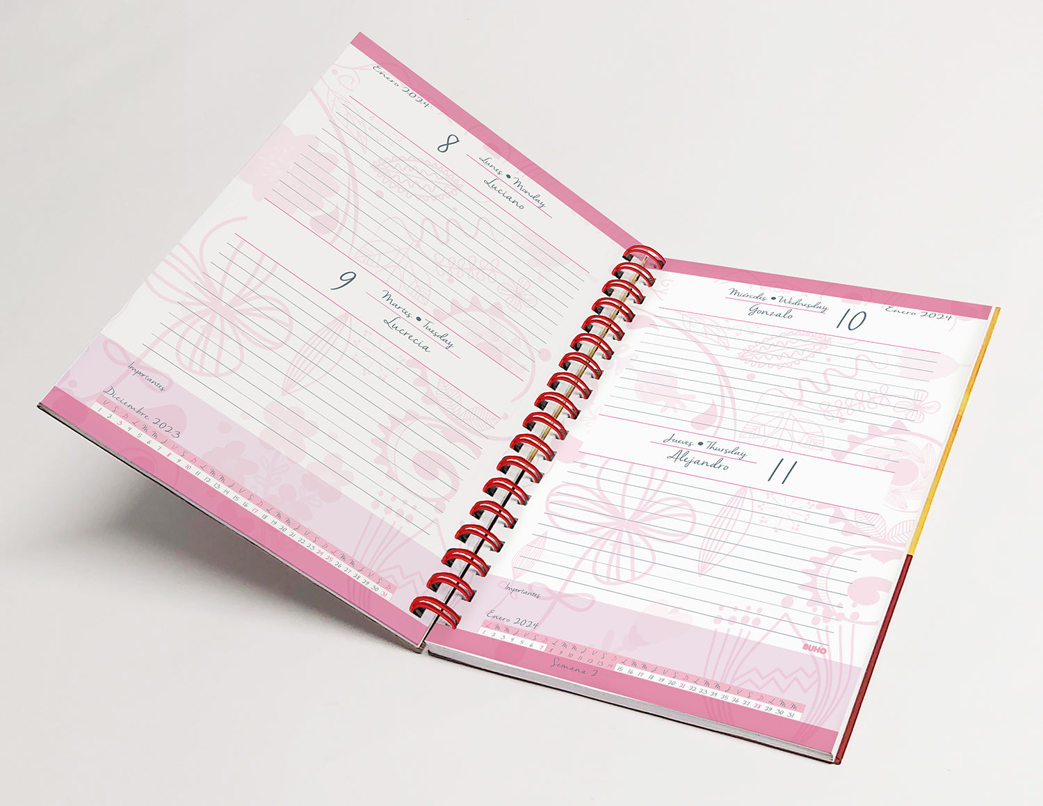 AGENDA WOMAN MEMORY ANILLADA