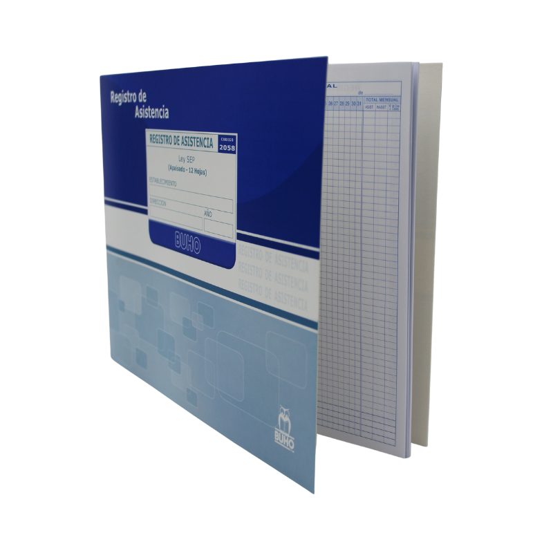 Libro Registro de Asistencia Ley SEP