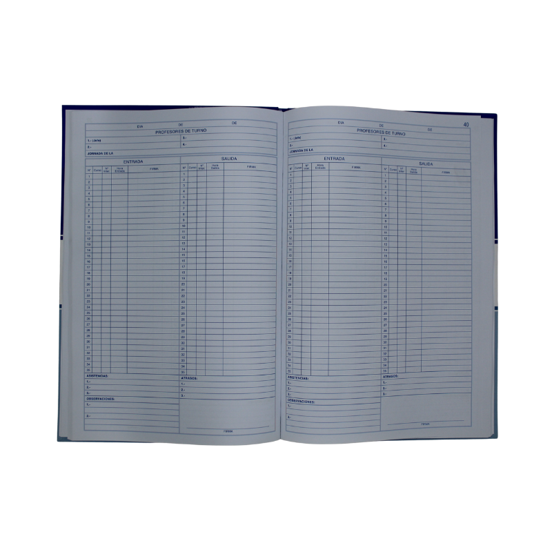 Asistencia de Profesores por Jornada -Prof. de Turno-Atrasos-Observaciones