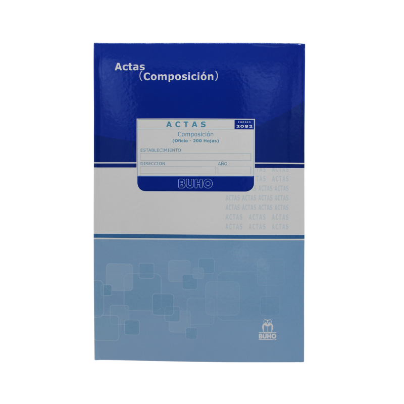 Acta de 200 hojas para la Administración Escolar