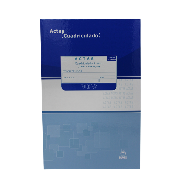 Acta Cuadriculado 200 hojas