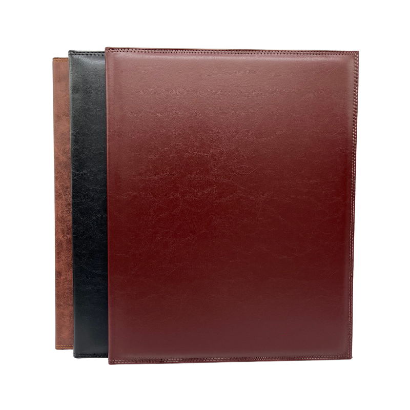 CARPETA ECOCUERO PORTA-CUADERNO BUHO (TAMAÑO 25 X 30 CMS. CERRADA) + CUADERNO PREMIUM COD. 4601