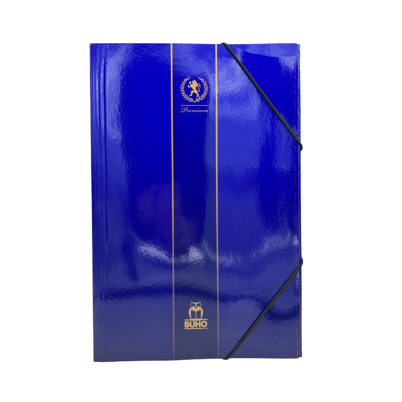CARPETA C/ELASTICO AZUL