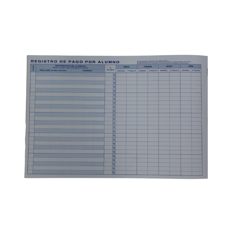 Registro de Pago por Alumno