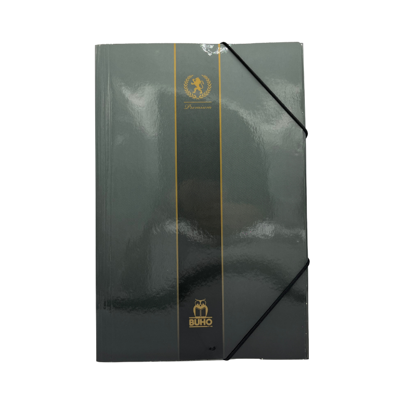 CARPETA C/ELASTICO GRIS