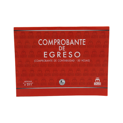 COMPROBANTE DE EGRESO - 50 HJS