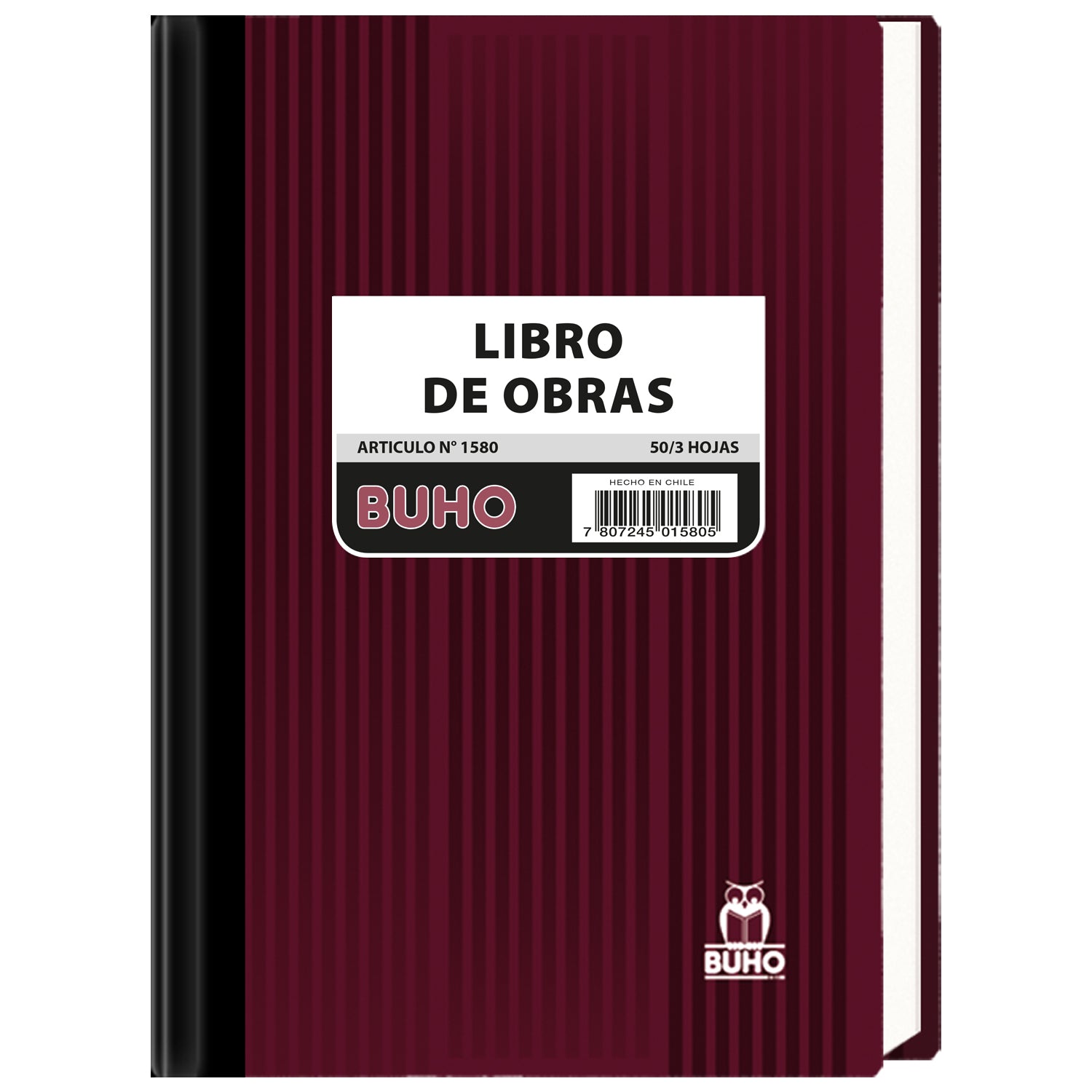 LIBRO DE OBRAS TRIPLICADO AUTOCOP. 1580 BUHO