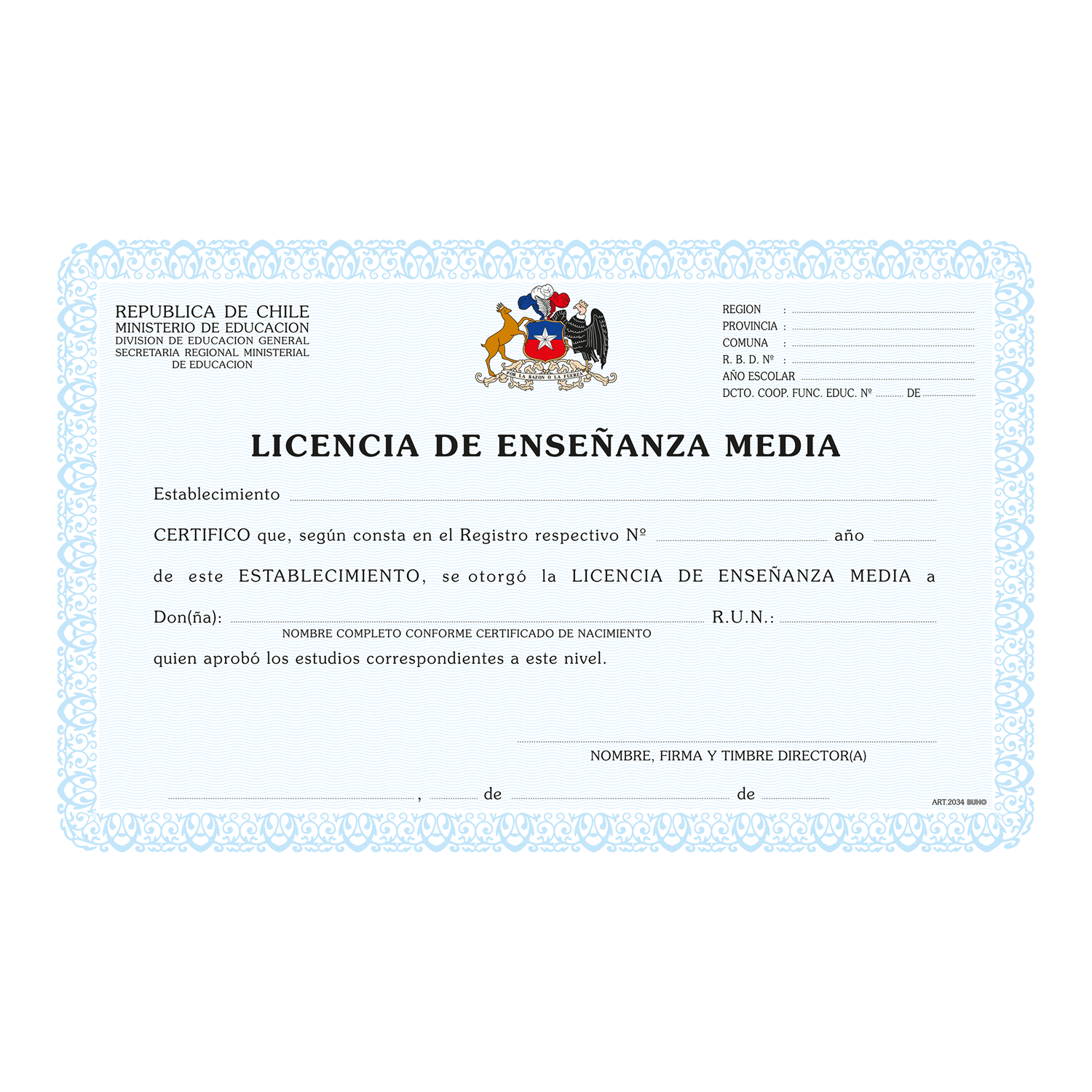 LICENCIA ENSEÑANZA MEDIA