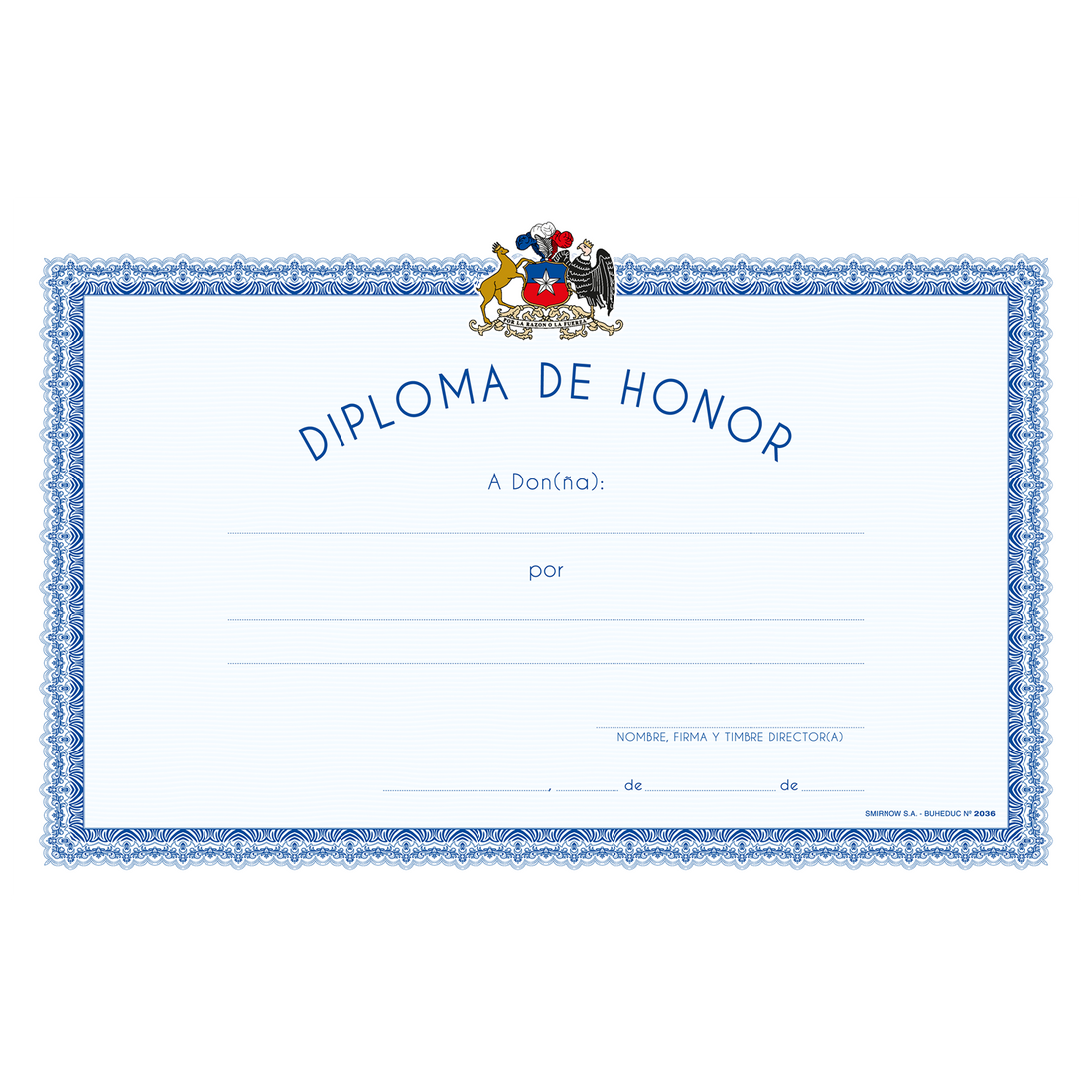 DIPLOMA DE HONOR