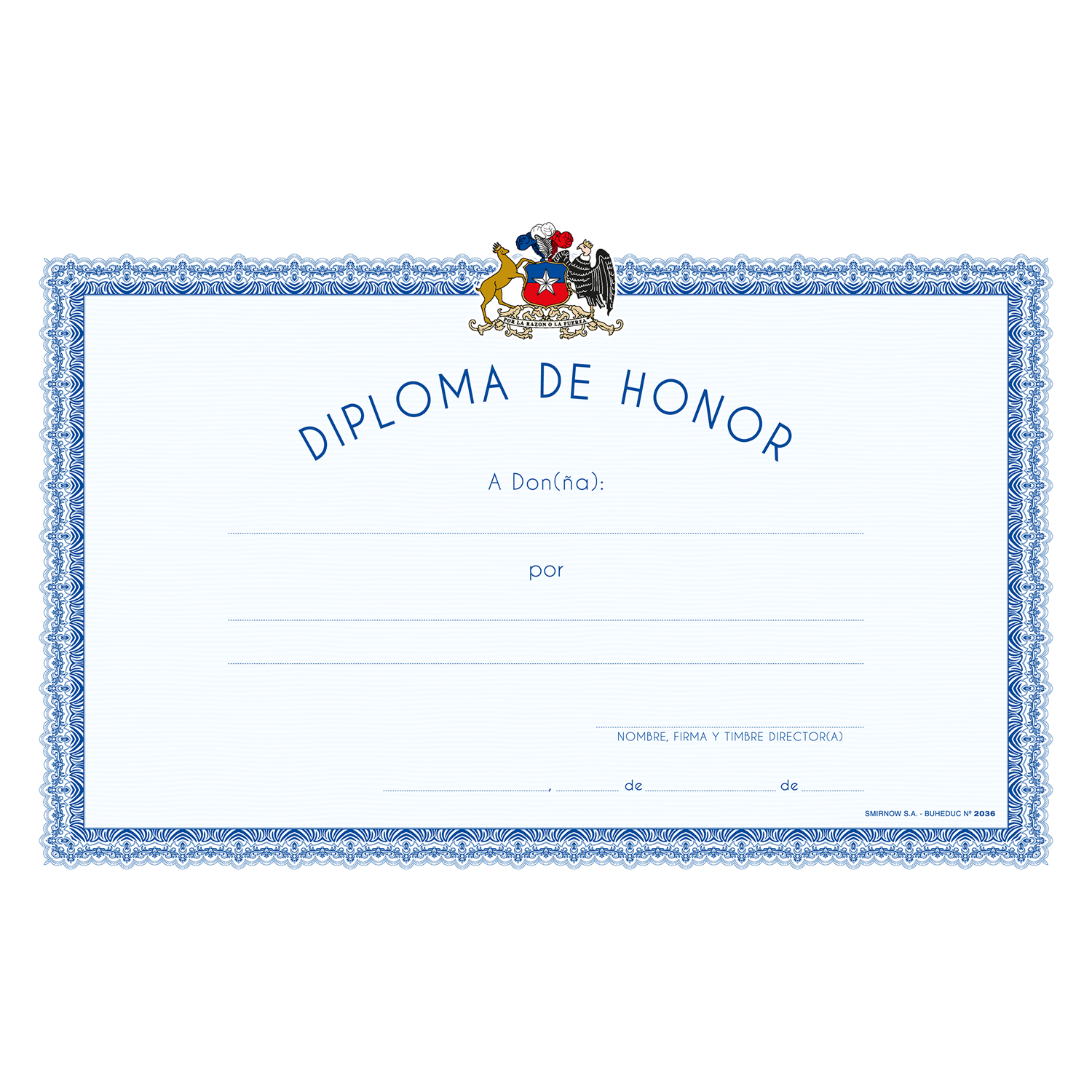 DIPLOMA DE HONOR