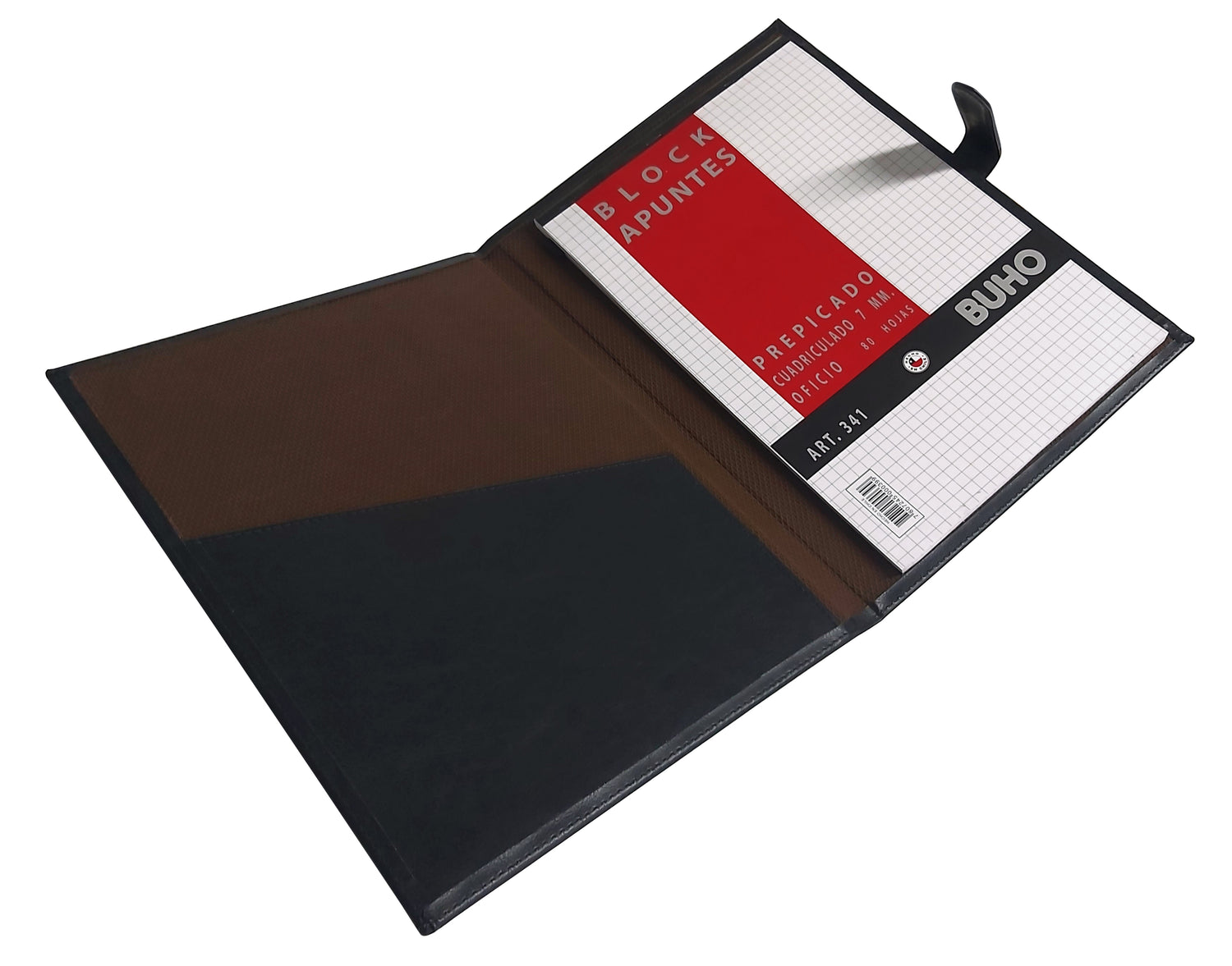 CARPETA PORTA BLOCK SIMIL CUERO 3201-M BUHO