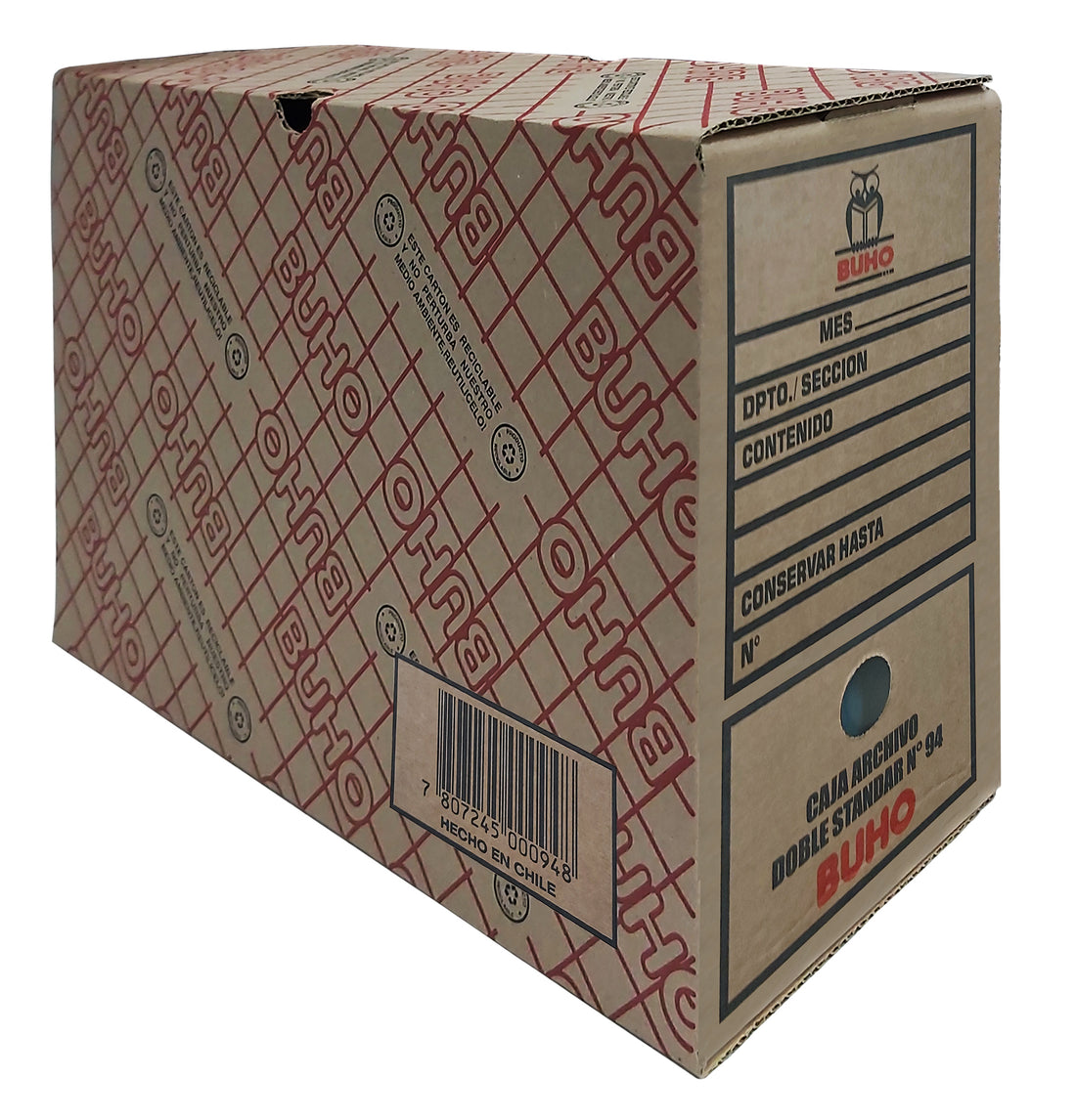 CAJA DE ARCHIVO BUHO DOBLE ESTÁNDAR (25,2 X 22,7 X 37,1 CM.)