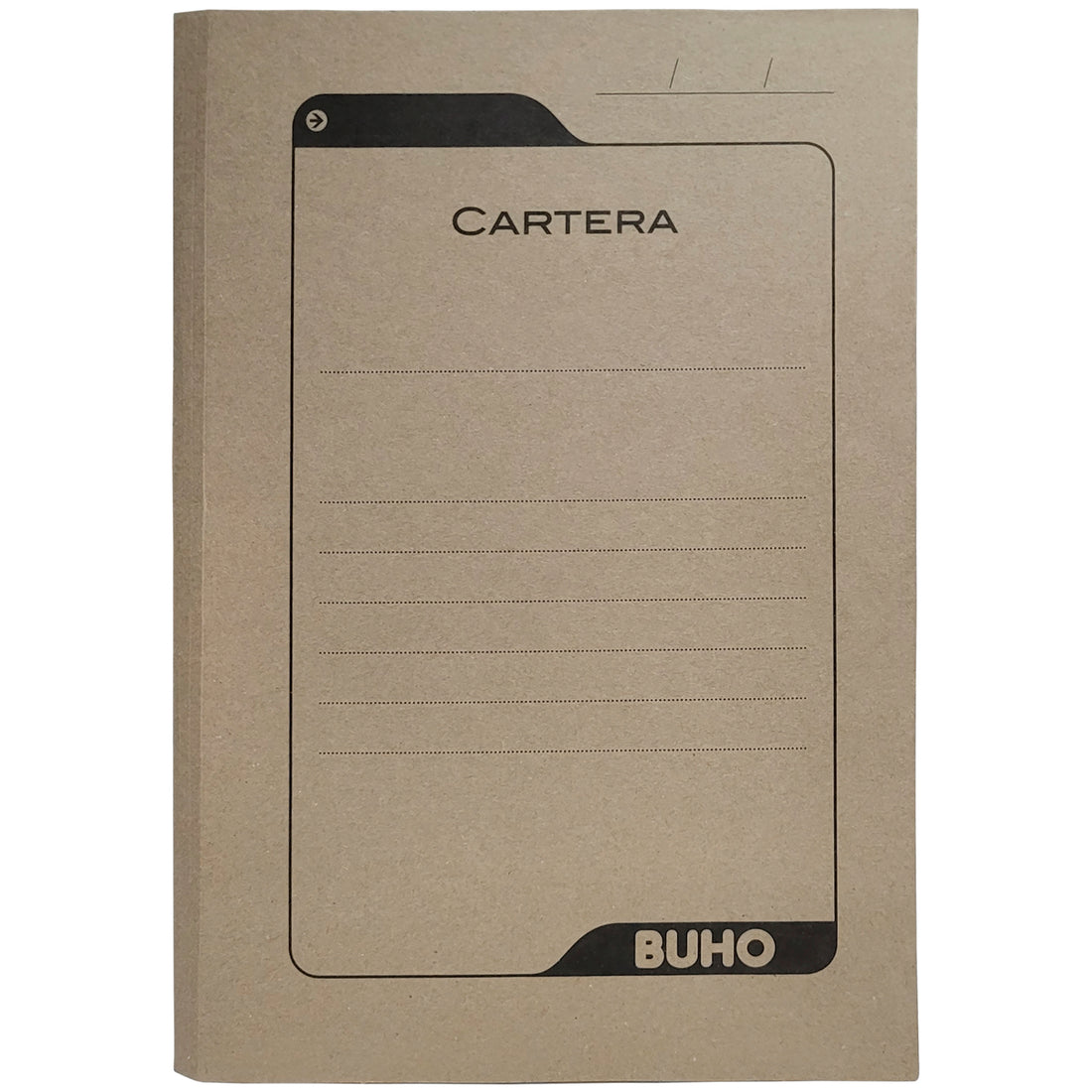 CARPETA CARTERA KRAFT CON SOLAPA