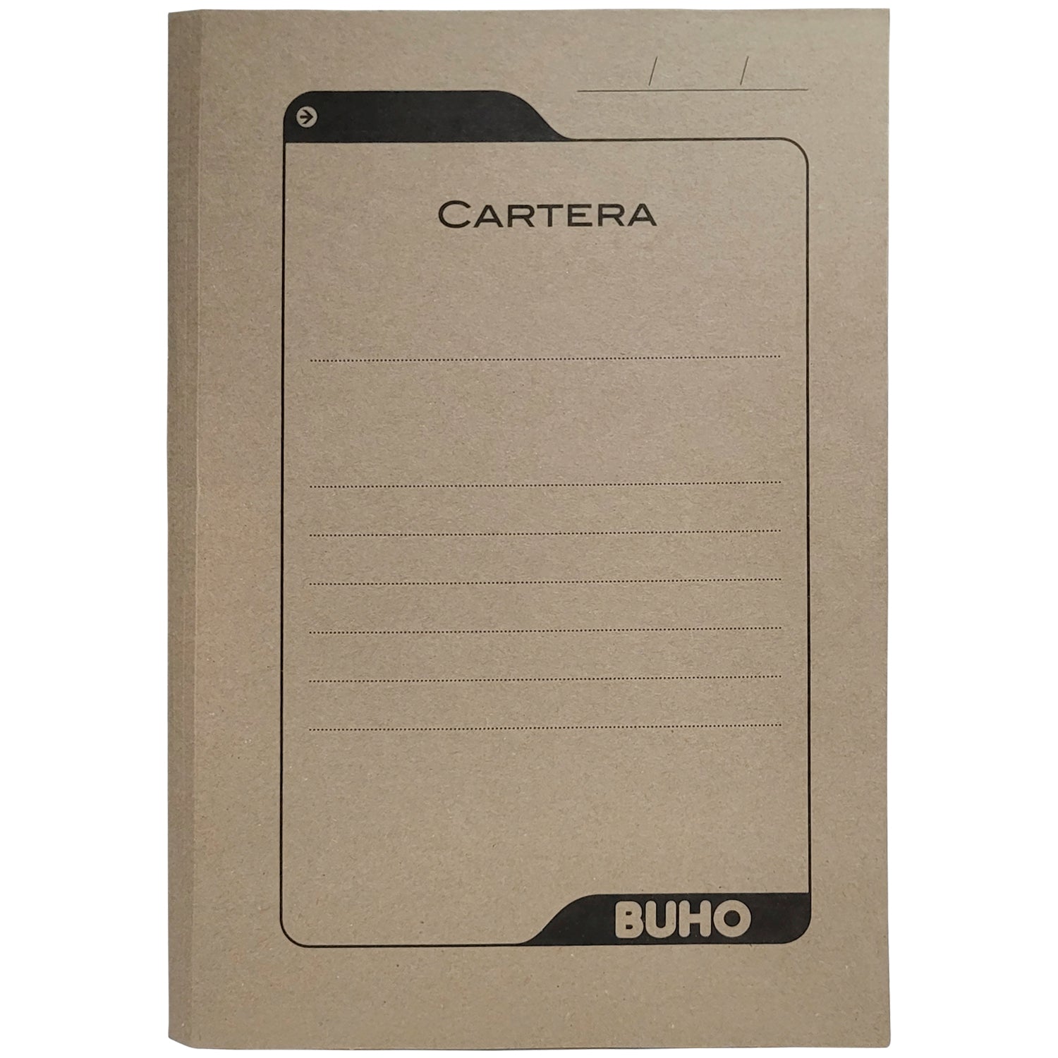 CARPETA CARTERA KRAFT CON SOLAPA