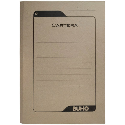 CARPETA CARTERA KRAFT CON SOLAPA