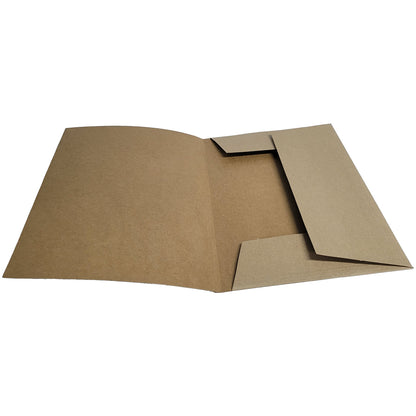 CARPETA CARTERA KRAFT CON SOLAPA