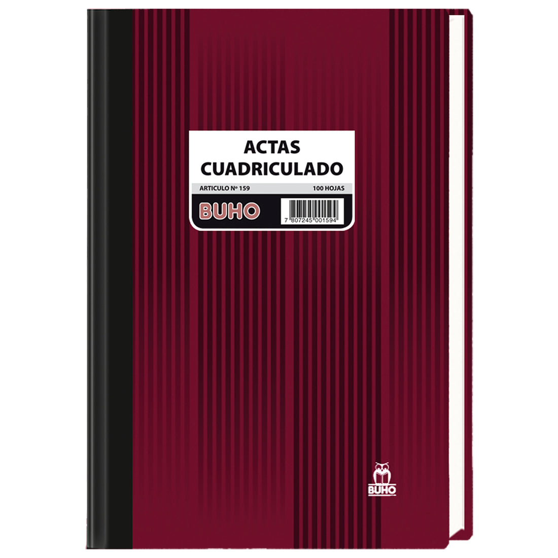 LIBRO CUADRICULADO OFICIO 7MM - 100 HOJAS