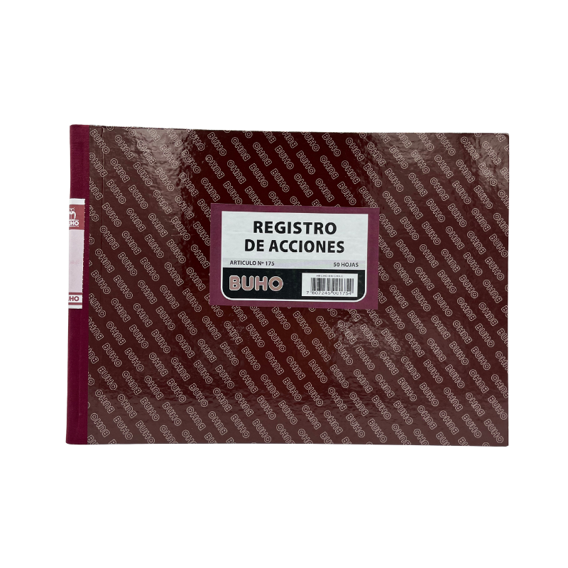 LIB.REG.ACCIONES - 50 HJS.1/8