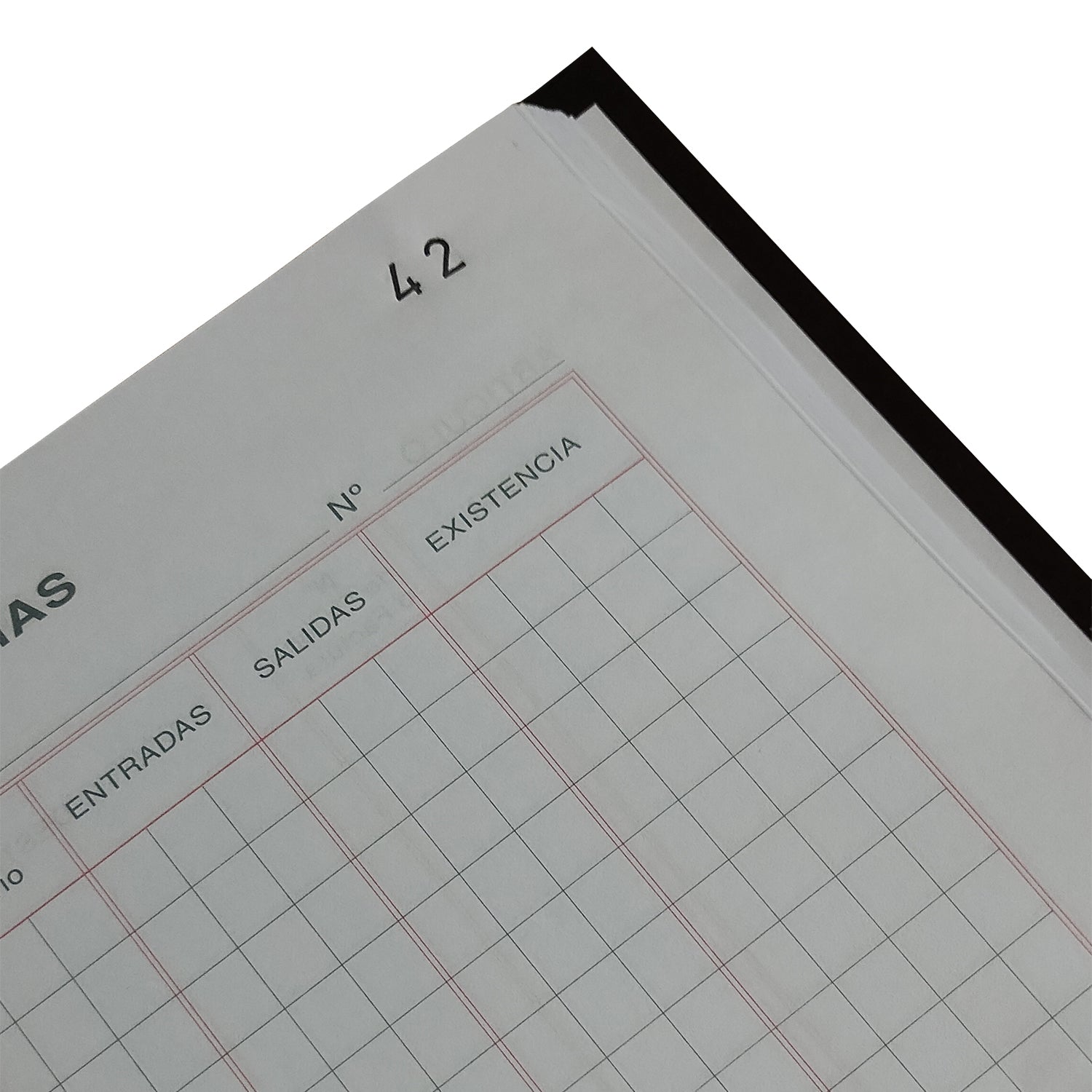 LIBRO CONTROL EXISTENCIA - 100 HJS