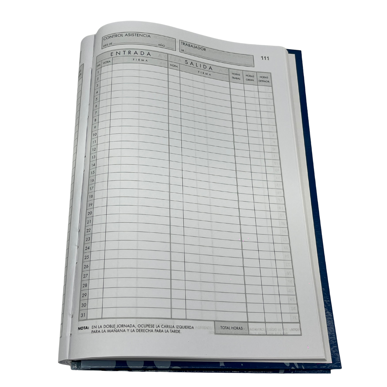 LIBRO DE ASISTENCIA ORGAREX 100 HOJAS
