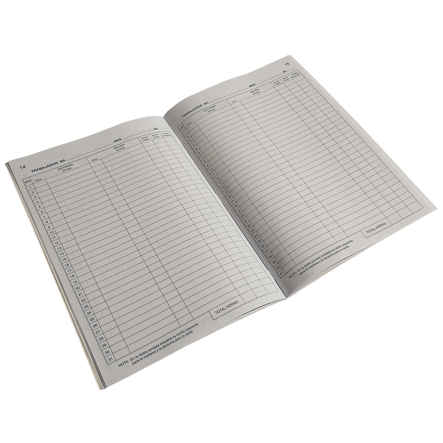 LIBRO DE ASISTENCIA ORGAREX 24 HOJAS