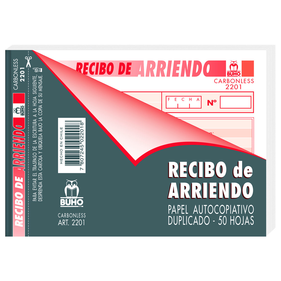 RECIBOS DE ARRIENDO - 50 HJS