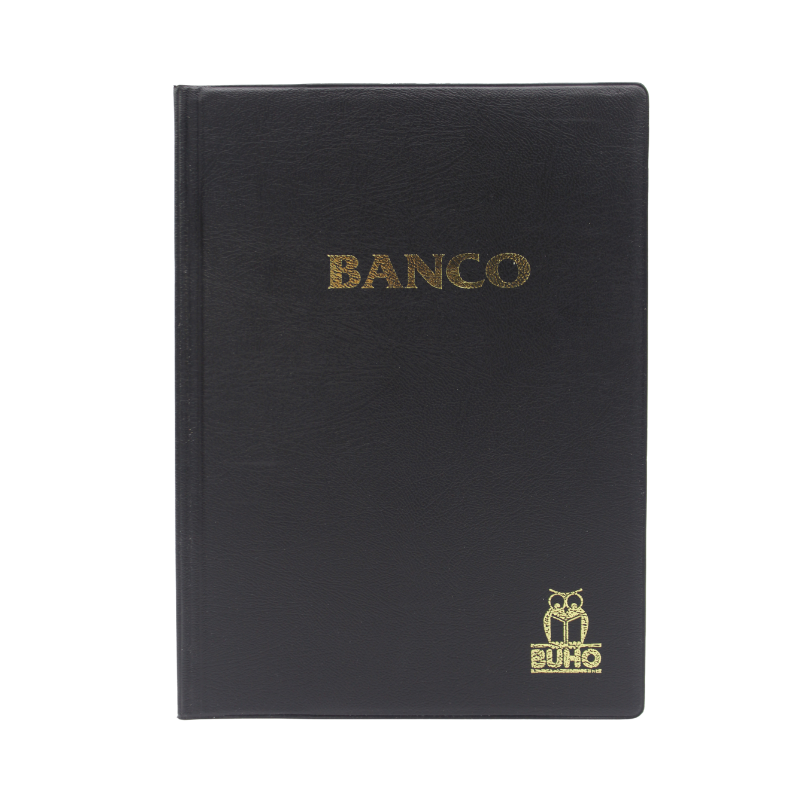 LIBRETA DE BANCO 56 HJS. TAPA PVC