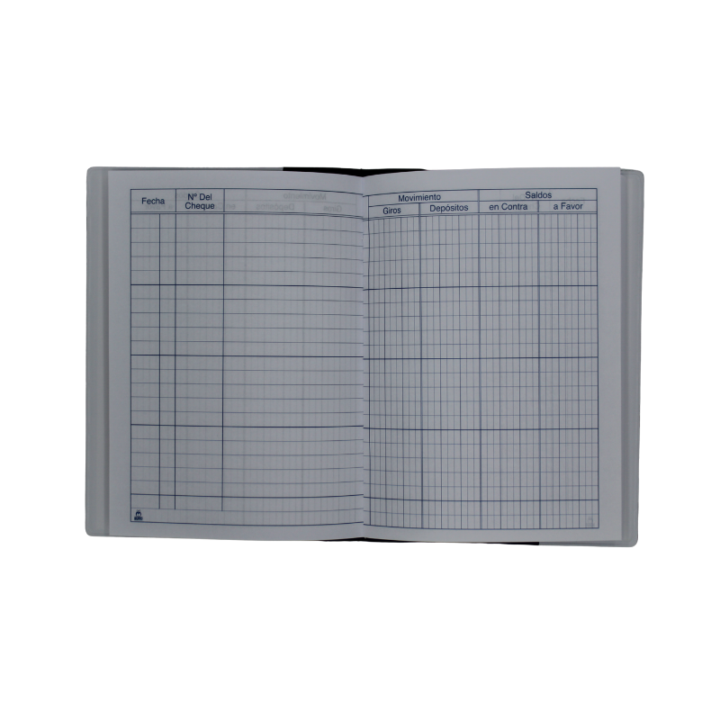 LIBRETA DE BANCO 56 HJS. TAPA PVC
