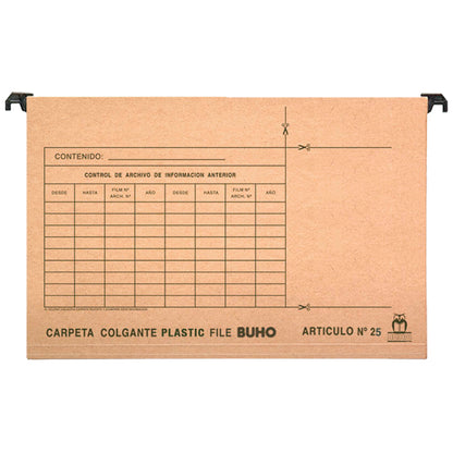 CARPETA COLGANTE BARRA PLÁSTICA BUHO