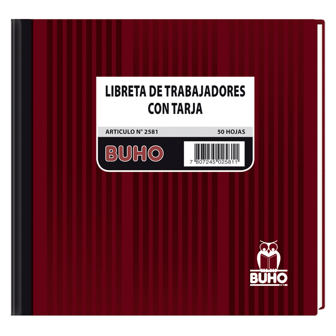 LIBRETA MENSUAL CON TARJA