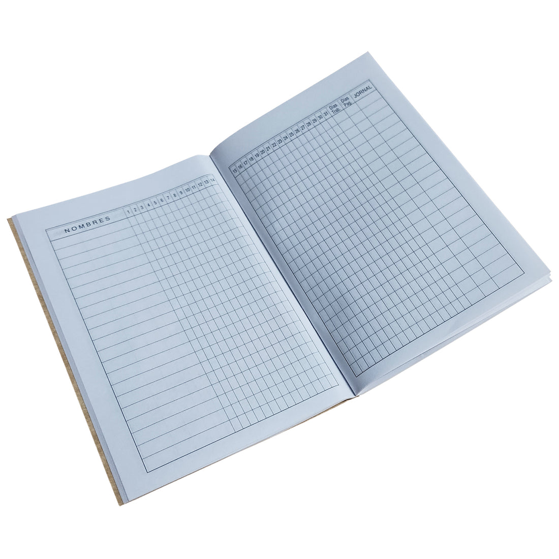 LIBRETA  MENSUAL CON TARJA