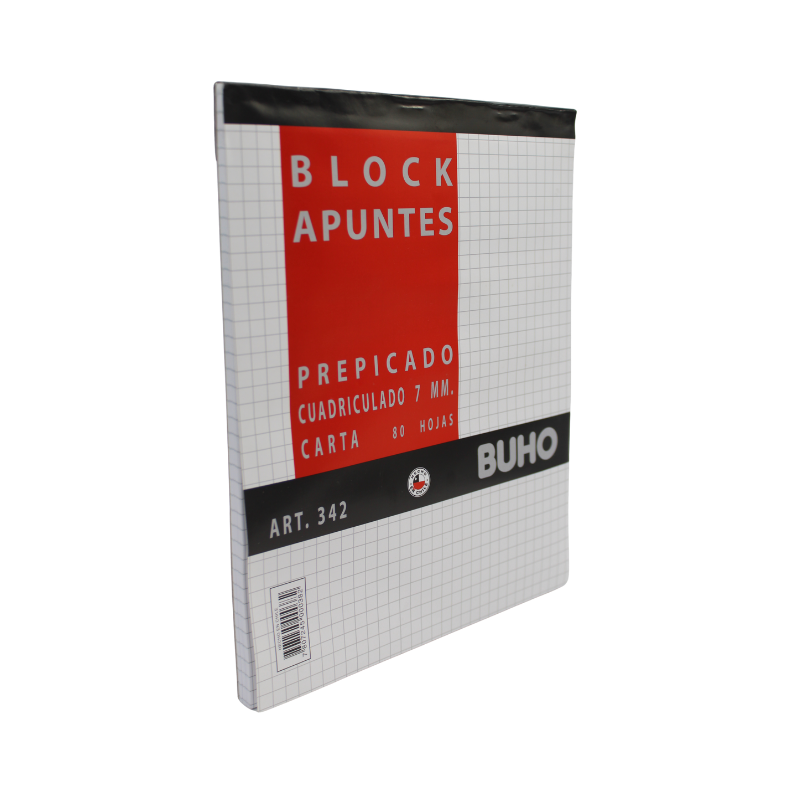 BLOCK APUNTES PREPICADO CARTA - 80 HJS