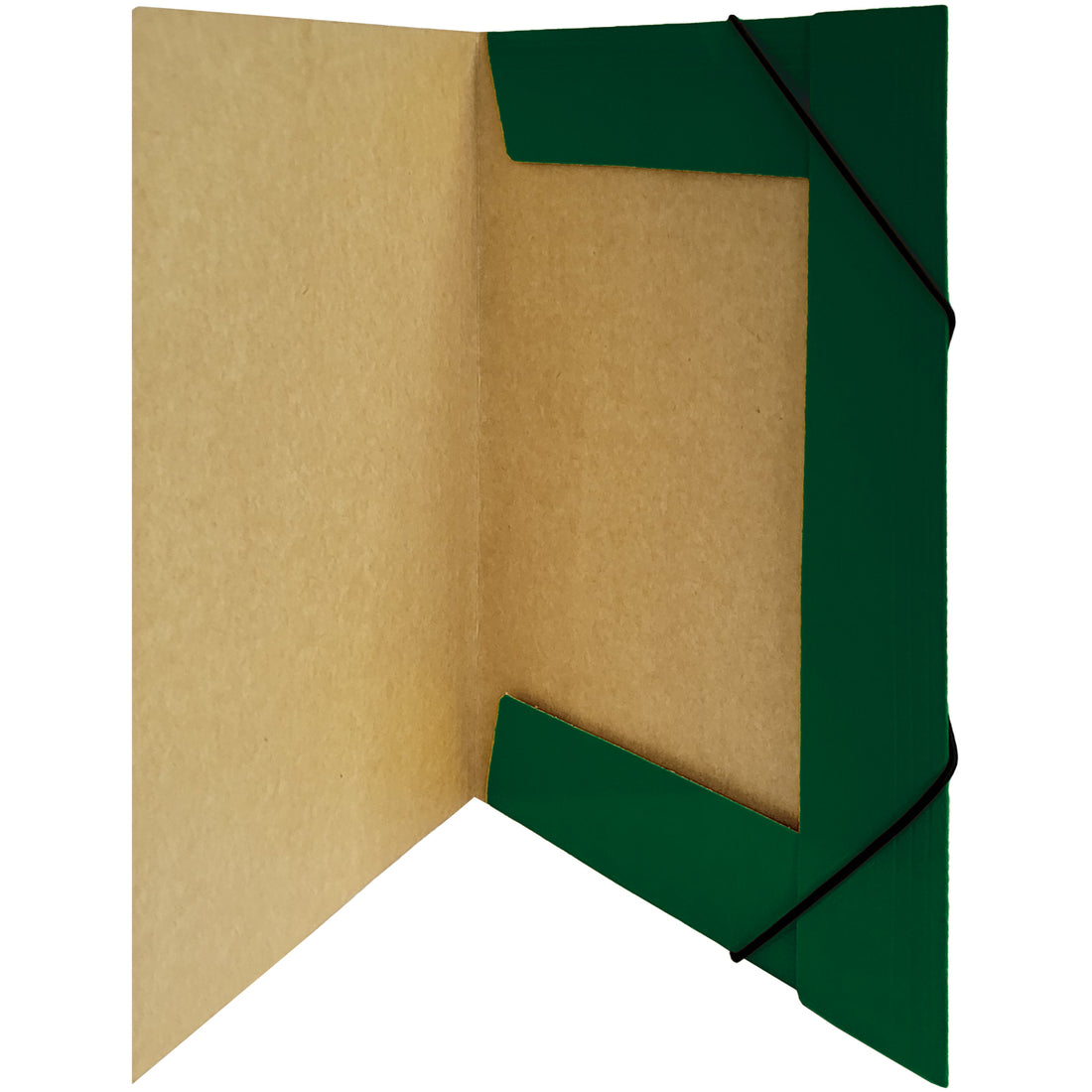 CARPETA C/ELASTICO VERDE OSCURO