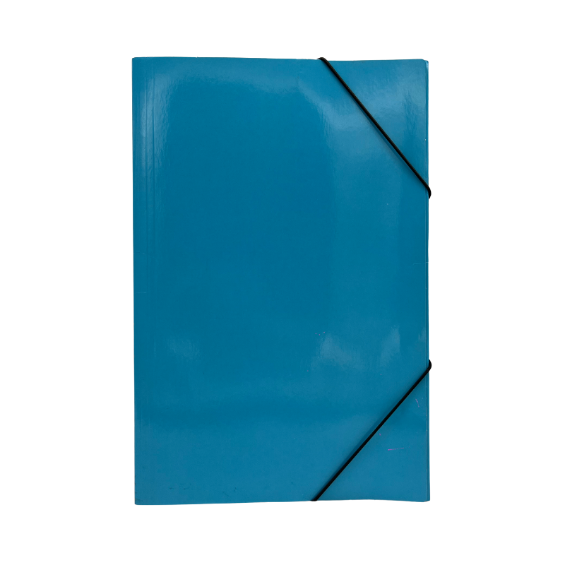 CARPETA C/ELASTICO CELESTE