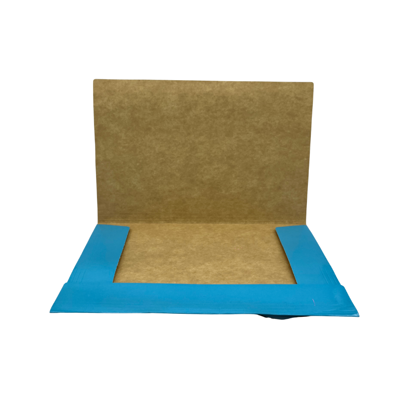 CARPETA C/ELASTICO CELESTE