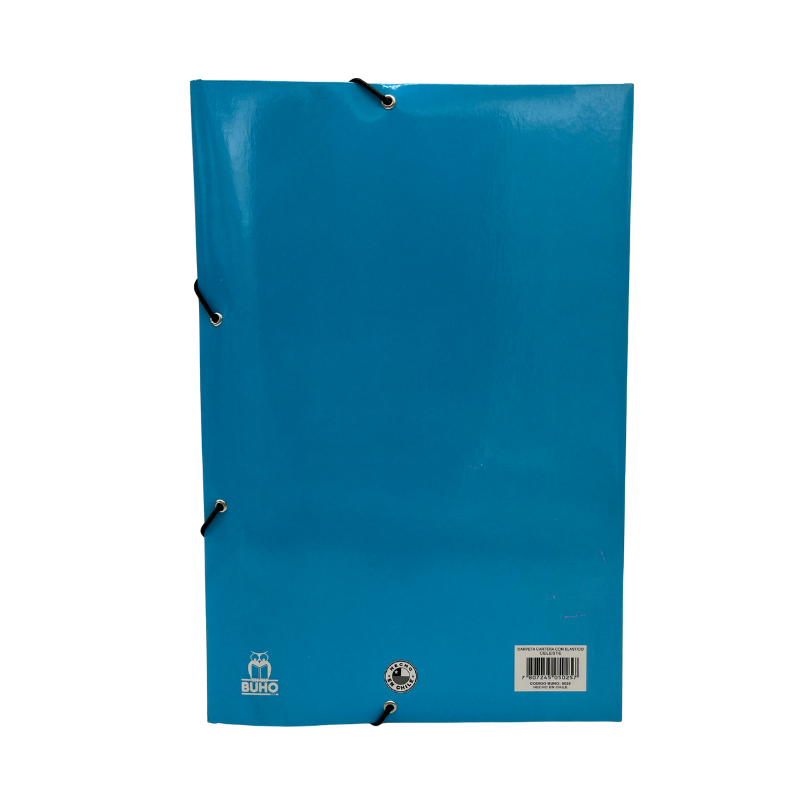 CARPETA C/ELASTICO CELESTE