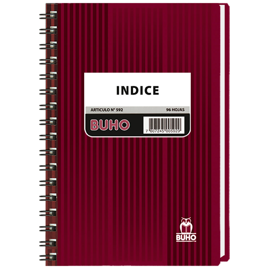 CUAD.INDICE 1/2 OFICIO - 96 HJS