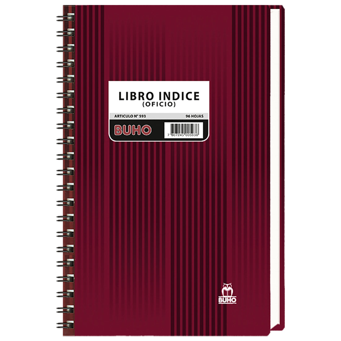 LIBRO INDICE OFICIO - 96 HJS