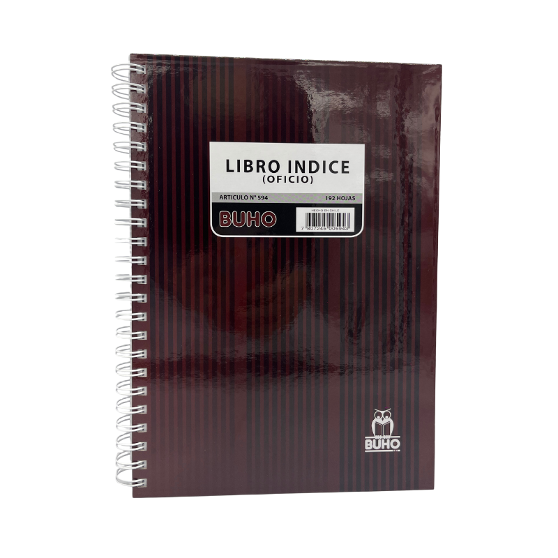 LIBRO INDICE OFICIO - 192 HJS