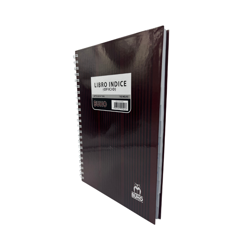 LIBRO INDICE OFICIO - 192 HJS