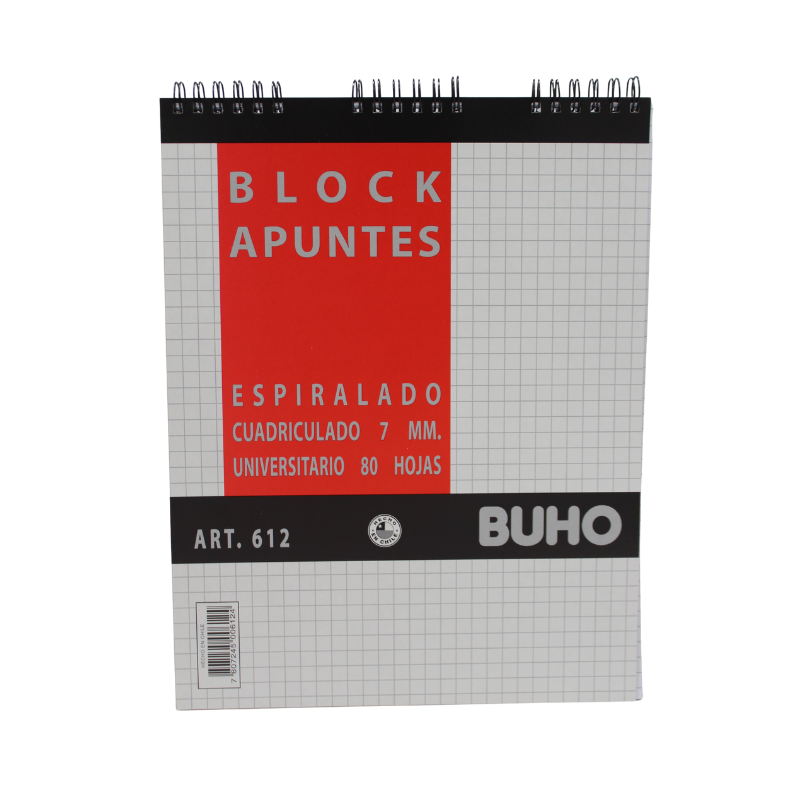 BLOCK APUNTES ESPIRALADO CARTA - 80 HJS