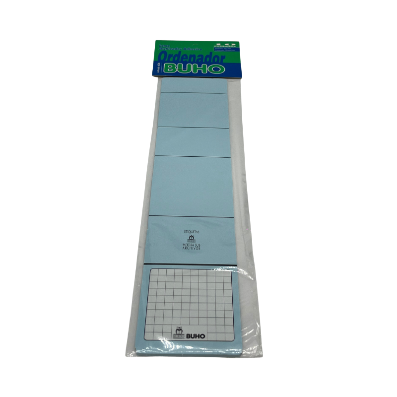 DISPLAY ETIQUETA  CELESTE (10 UNID)