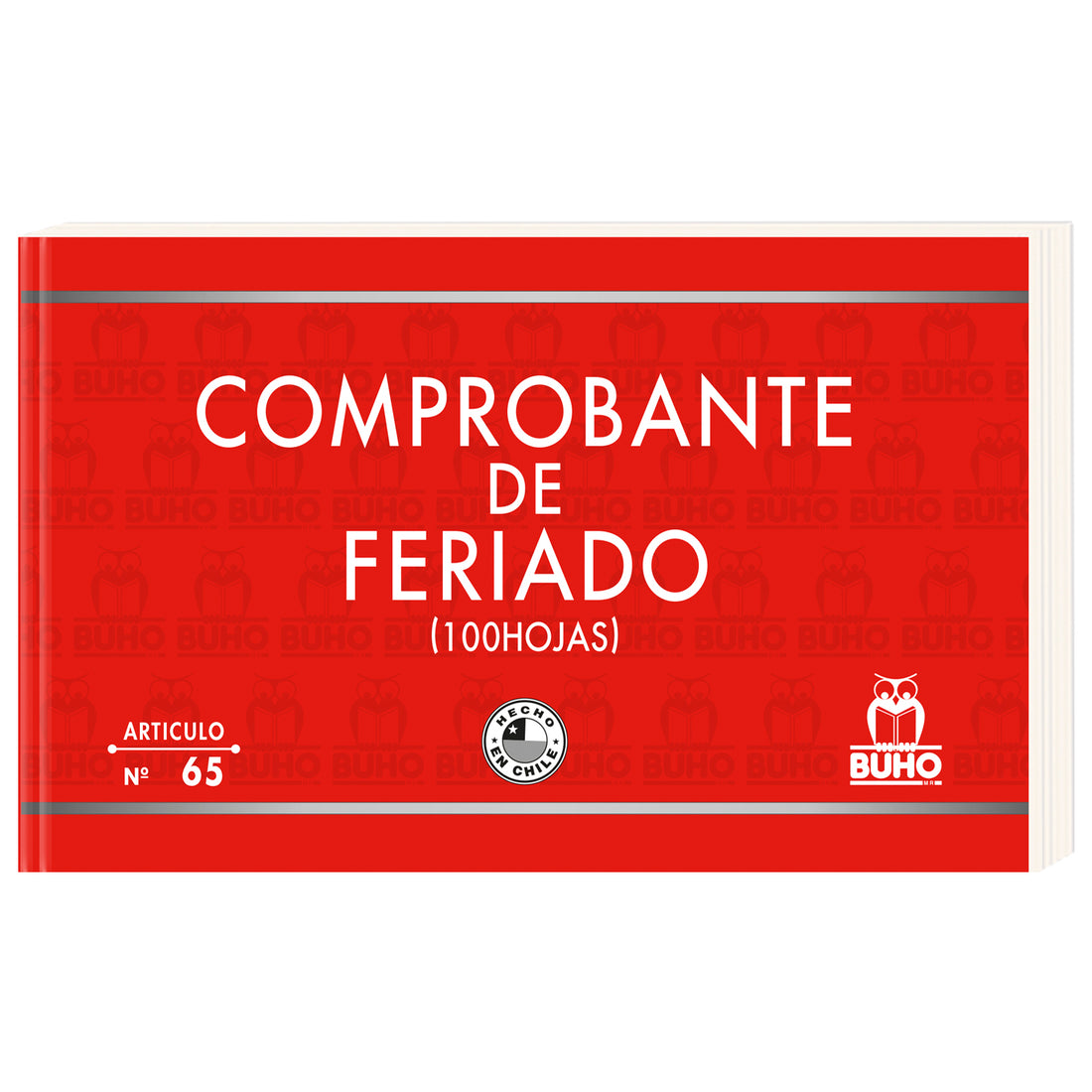 COMPROBANTE DE FERIADO - 100 HJS