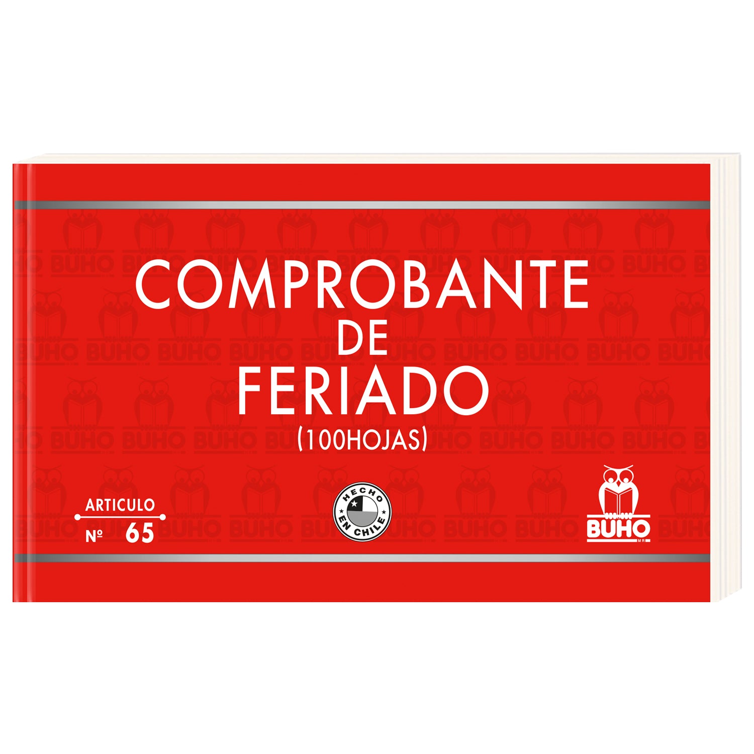 COMPROBANTE DE FERIADO - 100 HJS