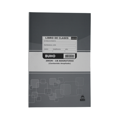LIBRO DE CLASES EDUCACION MEDIA H/C 1-4 DE 18 ASIGNATURAS