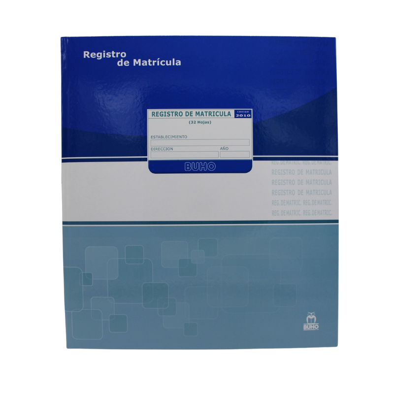LIBRO REGISTRO DE MATRICULAS