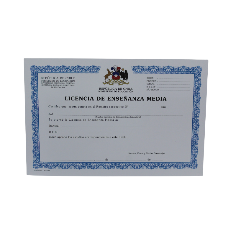 LICENCIA ENSEÑANZA MEDIA
